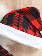 Load image into Gallery viewer, Graphic Top and Plaid Flare Pants Set