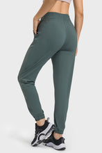 Load image into Gallery viewer, Elastic Waist Yoga Joggers with Pockets
