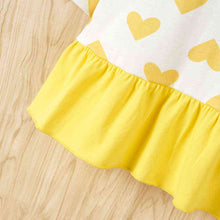Load image into Gallery viewer, Heart Print Ruffle Hem Dress