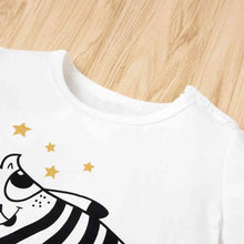 Load image into Gallery viewer, Graphic Top and Printed Shorts Set