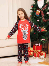 Load image into Gallery viewer, Reindeer Graphic Top and Pants Set