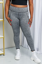 Load image into Gallery viewer, Rae Mode Full Size Heathered Wide Waistband Yoga Leggings