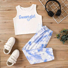 Load image into Gallery viewer, SWEET GIRL Tank and Tie-Dye Joggers Set