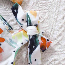 Load image into Gallery viewer, Floral Bow Detail Pom-Pom Trim Romper