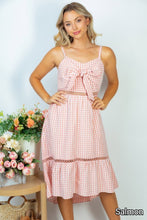 Load image into Gallery viewer, White Birch Sleeveless Plaid Woven Dress