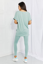 Load image into Gallery viewer, Zenana Self Love Full Size Brushed DTY Microfiber Lounge Set in Dusty Green