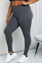 Load image into Gallery viewer, Zenana Ready to Roll Full Size Wide Waistband Pocket Leggings in Ash Grey