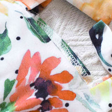 Load image into Gallery viewer, Floral Bow Detail Pom-Pom Trim Romper