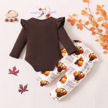 Load image into Gallery viewer, MY 1ST THANKS GIVING Graphic Bodysuit and Pants Set