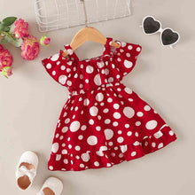 Load image into Gallery viewer, Printed Frill Trim Ruffle Hem Dress