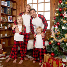 Load image into Gallery viewer, Raglan Sleeve Top and Plaid Pants Set