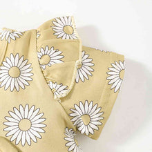 Load image into Gallery viewer, Floral Ruffle Shoulder Babydoll Top and Jeans Set