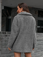 Load image into Gallery viewer, Double Take Zip-Up Collared Teddy Jacket