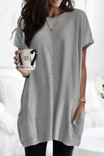 Load image into Gallery viewer, Side Pockets Short Sleeve Tunic Top