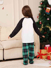 Load image into Gallery viewer, Graphic Top and Plaid Pants Set
