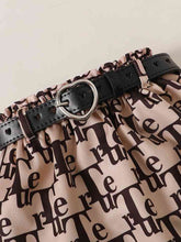 Load image into Gallery viewer, Ribbed Long Sleeve Top and Printed Skirt Set