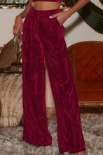 Load image into Gallery viewer, Double Take Loose Fit High Waist Long Pants with Pockets