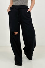 Load image into Gallery viewer, Zenana French Terry Laser Cut Pants With Pockets