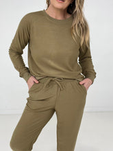 Load image into Gallery viewer, Zenana "Splendid" Reverse Soft French Terry Top & Jogger Set