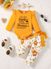 Load image into Gallery viewer, Slogan Graphic Bodysuit and Pants Set