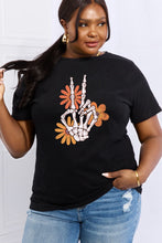 Load image into Gallery viewer, Simply Love Full Size Skeleton Hand Graphic Cotton Tee