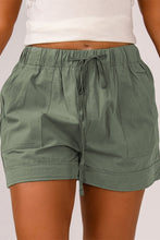 Load image into Gallery viewer, Green Strive Pocketed Tencel Shorts