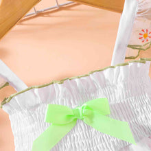 Load image into Gallery viewer, Embroidered Square Neck Smocked Dress