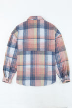 Load image into Gallery viewer, Double Take Plaid Dropped Shoulder Shacket