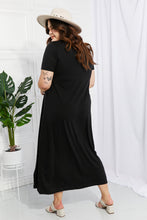 Load image into Gallery viewer, Zenana Simple Wonder Full Size Pocket Maxi Dress in Black