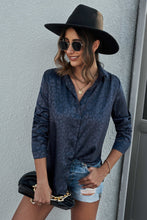 Load image into Gallery viewer, Turn-Down Collar Embossed Button Shirt