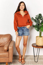 Load image into Gallery viewer, Double Take Half-Zip Long Sleeve Hoodie