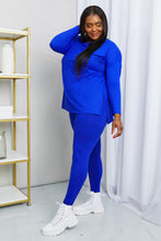 Load image into Gallery viewer, Zenana Ready to Relax Full Size Brushed Microfiber Loungewear Set in Bright Blue