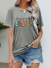 Load image into Gallery viewer, HAPPY EASTER Graphic Round Neck Tee Shirt