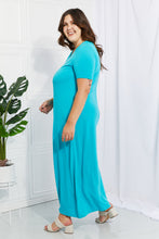 Load image into Gallery viewer, Zenana Simple Wonder Full Size Pocket Maxi Dress in Pastel Blue