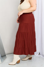 Load image into Gallery viewer, Zenana Full Size Wide Waistband Tiered Midi Skirt