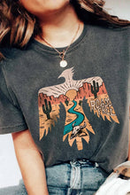 Load image into Gallery viewer, Skull Bird Shaped Print Short Sleeve Graphic Tee