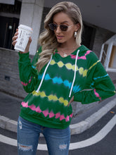 Load image into Gallery viewer, Tie Dye Raglan Sleeve Hoodie