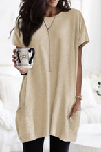 Load image into Gallery viewer, Side Pockets Short Sleeve Tunic Top