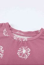 Load image into Gallery viewer, Girls Dandelion Print Round Neck Tee