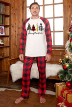 Load image into Gallery viewer, MERRY CHRISTMAS Graphic Top and Plaid Pants Set