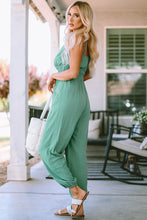 Load image into Gallery viewer, Spaghetti Strap V-Neck Jumpsuit with Pockets