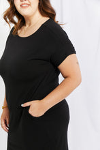 Load image into Gallery viewer, Zenana Chic in the City Full Size Rolled Short Sleeve Dress