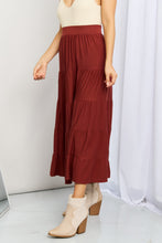 Load image into Gallery viewer, Zenana Full Size Wide Waistband Tiered Midi Skirt