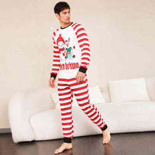 Load image into Gallery viewer, MERRY CHRISTMAS Graphic Top and Striped Pants Set