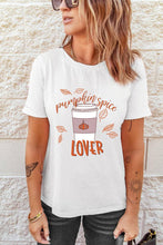 Load image into Gallery viewer, Pumpkin Spice Lover Graphic Tee