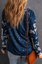 Load image into Gallery viewer, Happy Fall Y'all Bleached Print Long Sleeve Graphic T Shirt