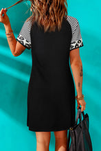 Load image into Gallery viewer, Easter Letter Graphic Mixed Print Twisted T-Shirt Dress
