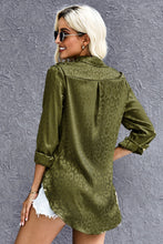 Load image into Gallery viewer, Turn-Down Collar Embossed Button Shirt