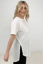 Load image into Gallery viewer, Zenana Melage Baby Waffle Short Sleeve Top
