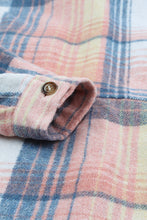 Load image into Gallery viewer, Double Take Plaid Dropped Shoulder Shacket